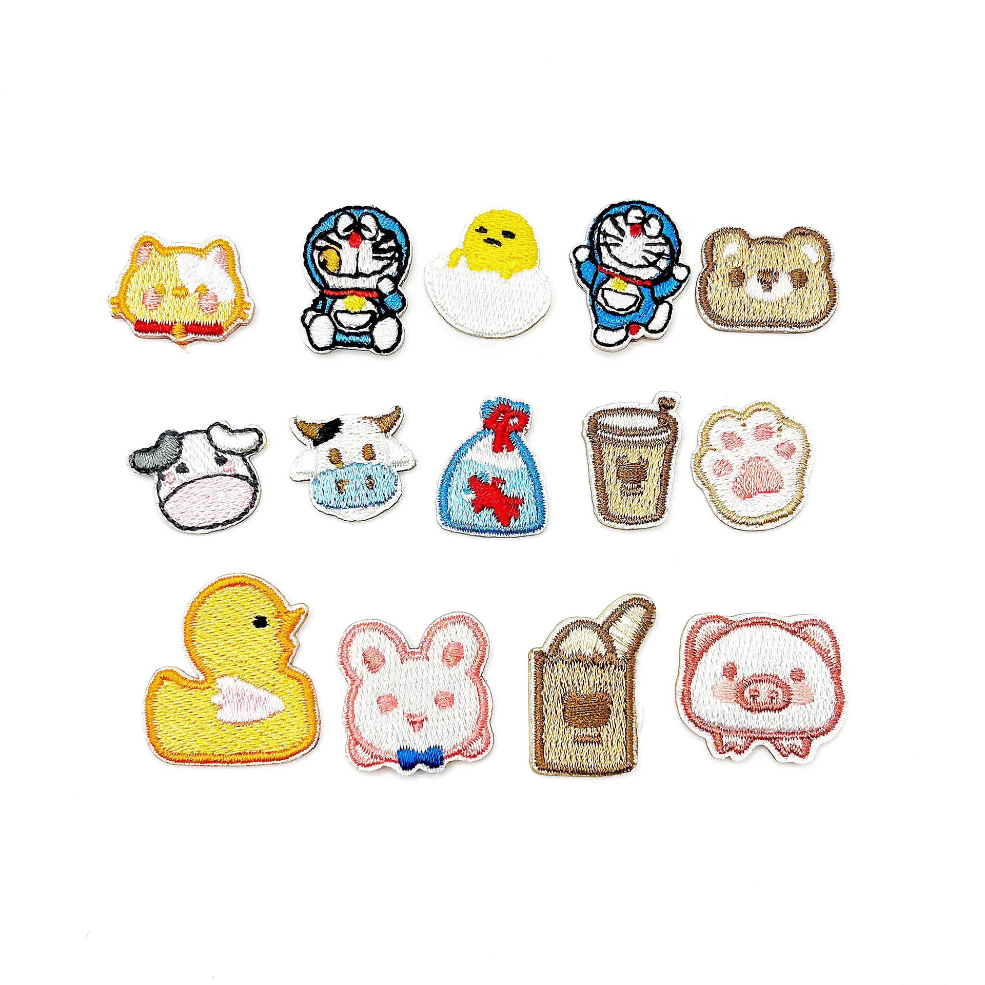 迷你小动物刺绣布贴自粘免缝衣服鞋装饰补丁贴手包包发饰DIY配件
