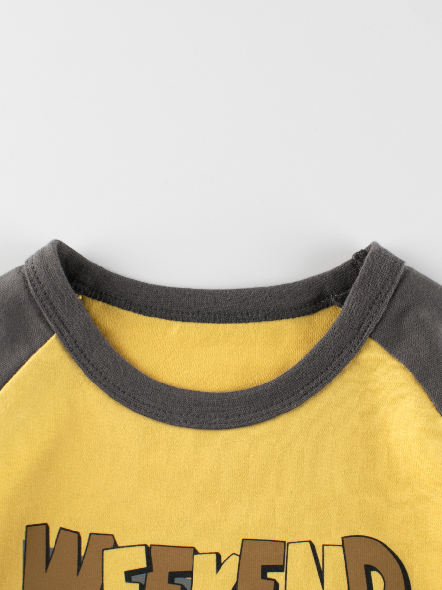 27kids ropa infantil transfronteriza camisetas de fondo para niños camisetas de manga larga para bebés 2025 primavera nueva ropa dropshipping image 3