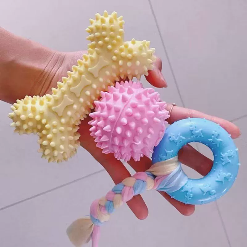 Игрушка для собаки шарик щенкам, кусать зубы, собачий Корги, уменьшенный размер питомца, собаки и собаки кусают клей для поставок