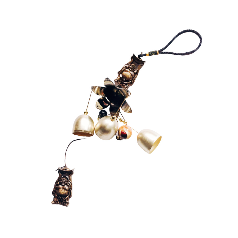 Carillon à vent en bronze antique décoration suspendue_voghion.com