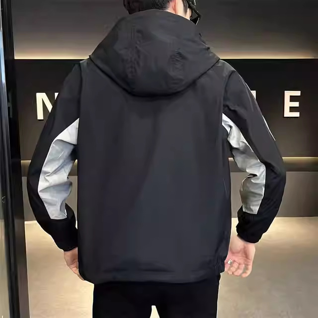 Men's Hooded Assault Jacket - Versatile Casual Workwear Style_voghion.com