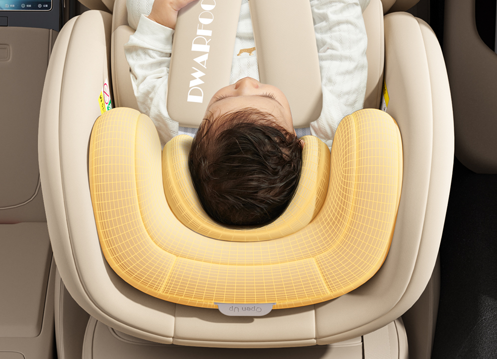 German Kids Safety Seat for Cars, Baby Car-Mounted Portable Kids Safety Seat, Lying and Hugging Type
