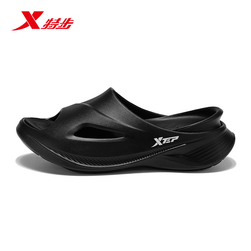 Xtep スリッパメンズトレンディシューズ 2025 新しい滑り止めアウターウェアスポーツ厚底スリッパ屋内入浴サンダル|undefined
