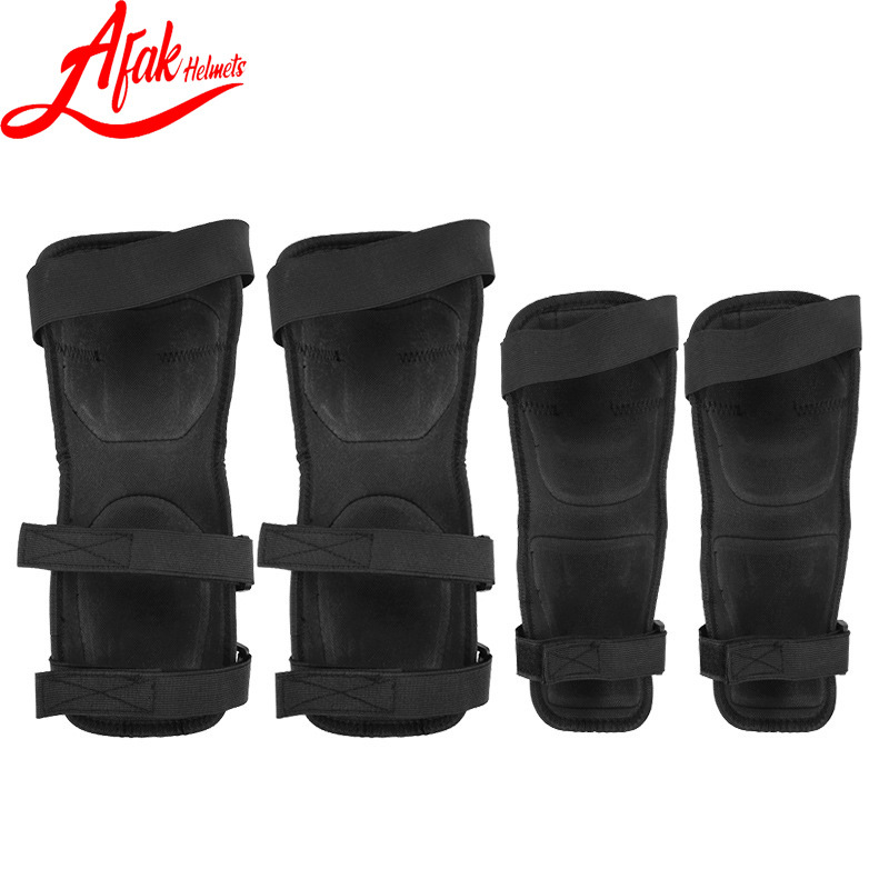 AFAK motocicleta deportes rodilleras codo almohadillas conjunto de cuatro piezas fuera de carretera vehículo montar rodilleras almohadillas de codo transpirable
