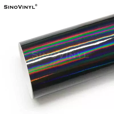 Kalek Electroplated Laser Silver Car Color-Changing Film Chameleon Full Car Wrap Body Decoration Sticker Glare Film (Automotive Film) - 15218-m-electroplated-laser-black