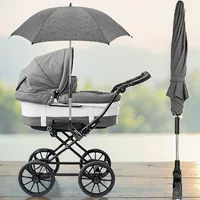 Baby pram umbrella Высокий пейзаж детская коляска зонтик универсальный джиг зонтик тележка зонтик льняный серый детский автомобильный зонтик