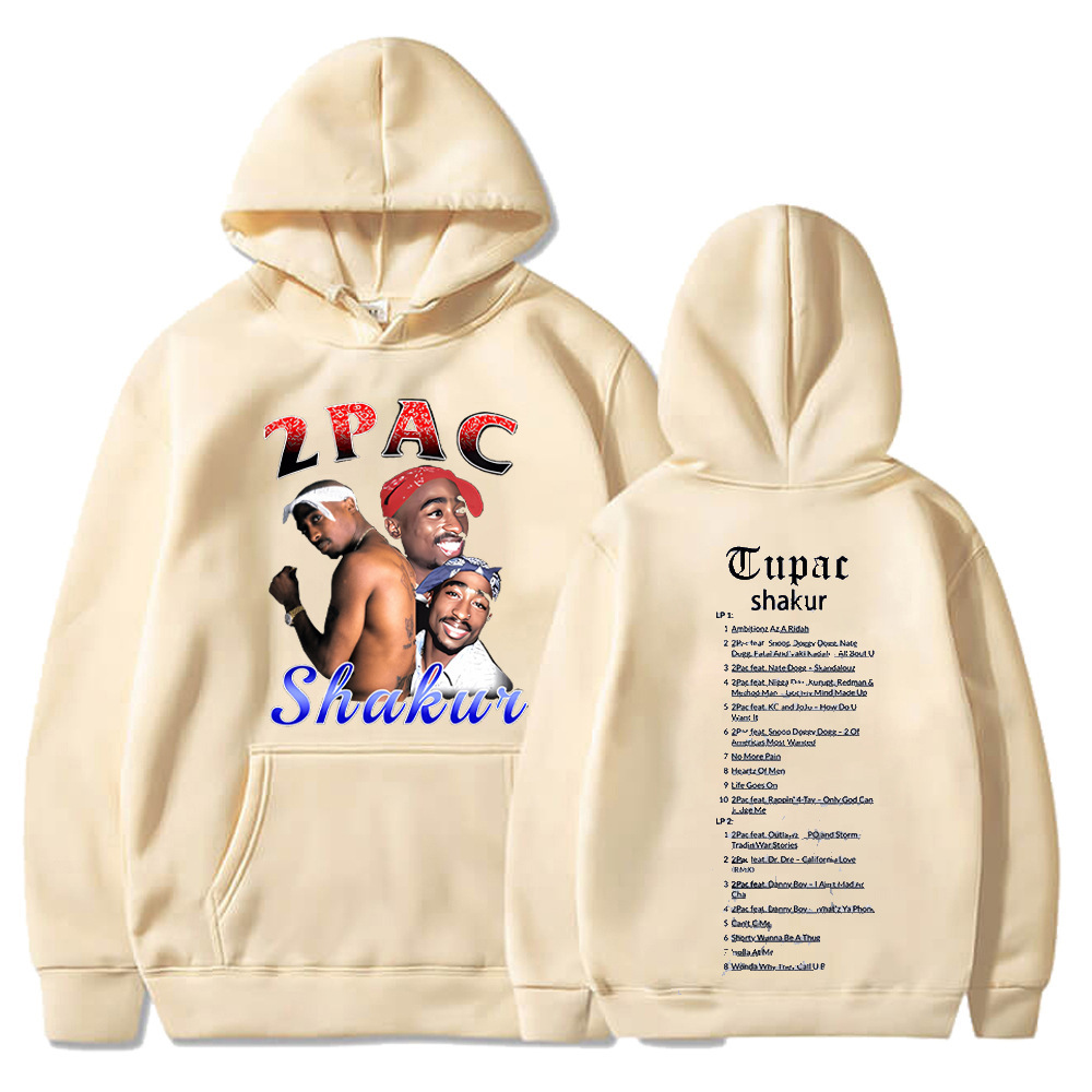 Tupac 2pac Sweatshirts Rapper Shakur Hoodies Hip Hop Rock Ov