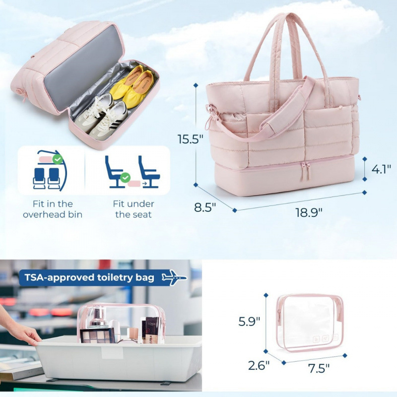 Bolsa de viaje portátil plegable de gran capacidad spot transfronterizo, bolsa de ejercicios multifuncional para viajes al aire libre