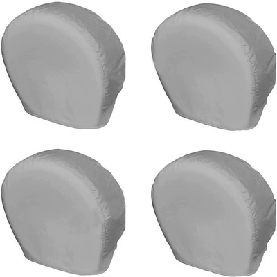 Spare wheel cover Rvs, 4-Piece Set of Tire Covers - 19-22inch-diameter-4858thickness-29cm-420d-gray