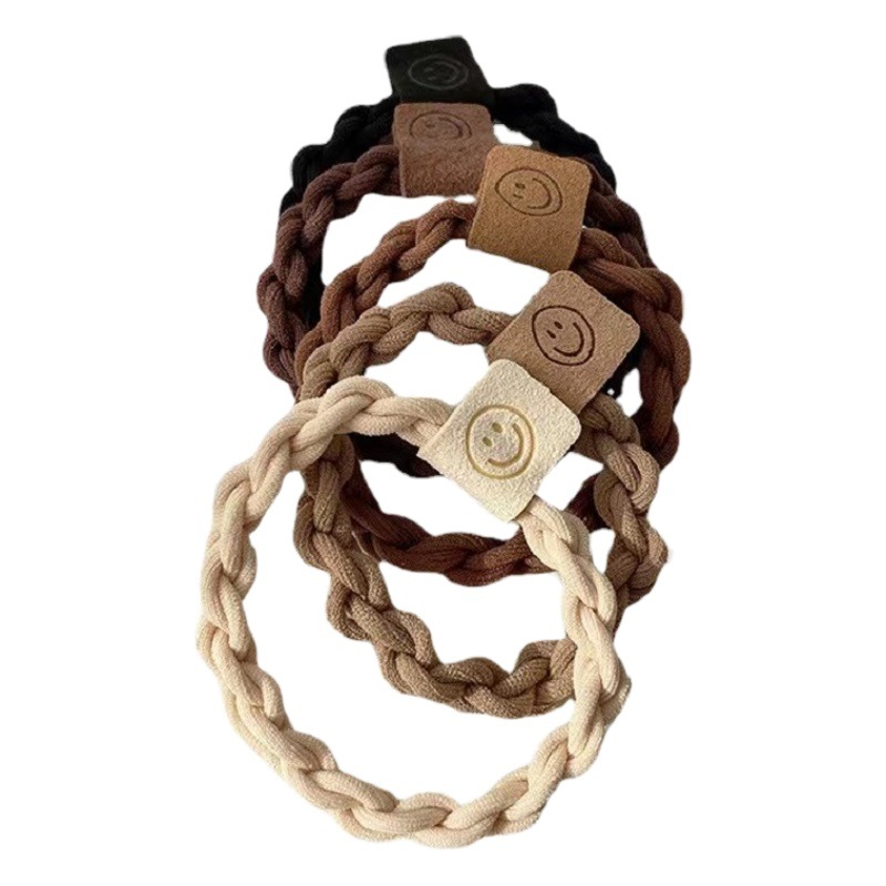 Precio al por mayor al por menor nuevo estilo trenza cabeza cuerda anillo para el cabello mujeres de alta calidad banda de goma para atar el cabello para damas accesorios para el cabello de cola de caballo alta