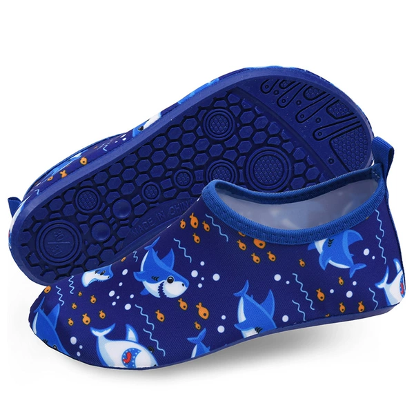 Color matching shark group deep blue