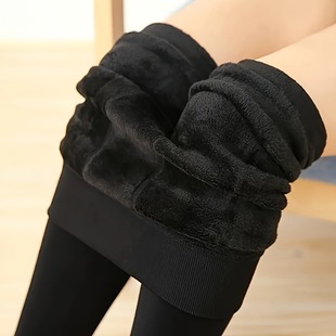 200g Pearl Velvet Autumn and Winter Fleece-Lined Thickeneded Thermal Pants Women's New Foot-Stepping Leggings Home Pants for Sleeping