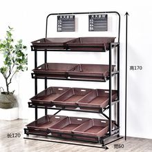 超市蔬菜水果货架展示架多层蔬菜水果店架便利店零食架置物架工厂