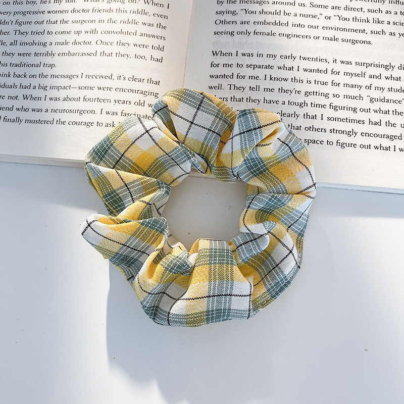 Super Hada de color sólido de malla Mori intestino grueso banda para el cabello tocado de alta calidad cuerda del lazo del pelo elegante cuerda del pelo del todo-fósforo simple accesorios para el cabello