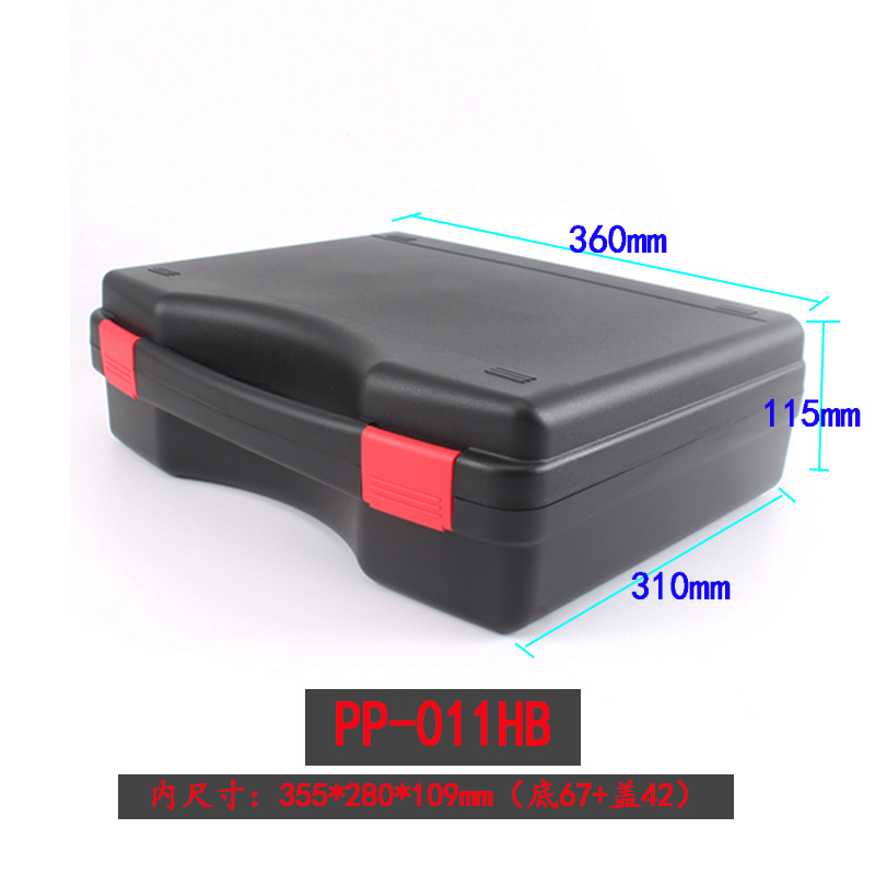 Caja de herramientas de hardware PP Caja de protección de instrumentos ABS Caja de embalaje de plástico general para dispositivos electrónicos de fotografía