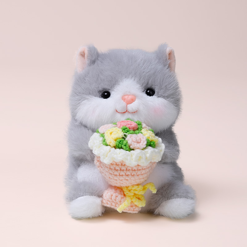 桌伴捧花毛绒小猪熊猫玩偶公仔玩具背包挂件送生日礼物女娃娃批发|undefined