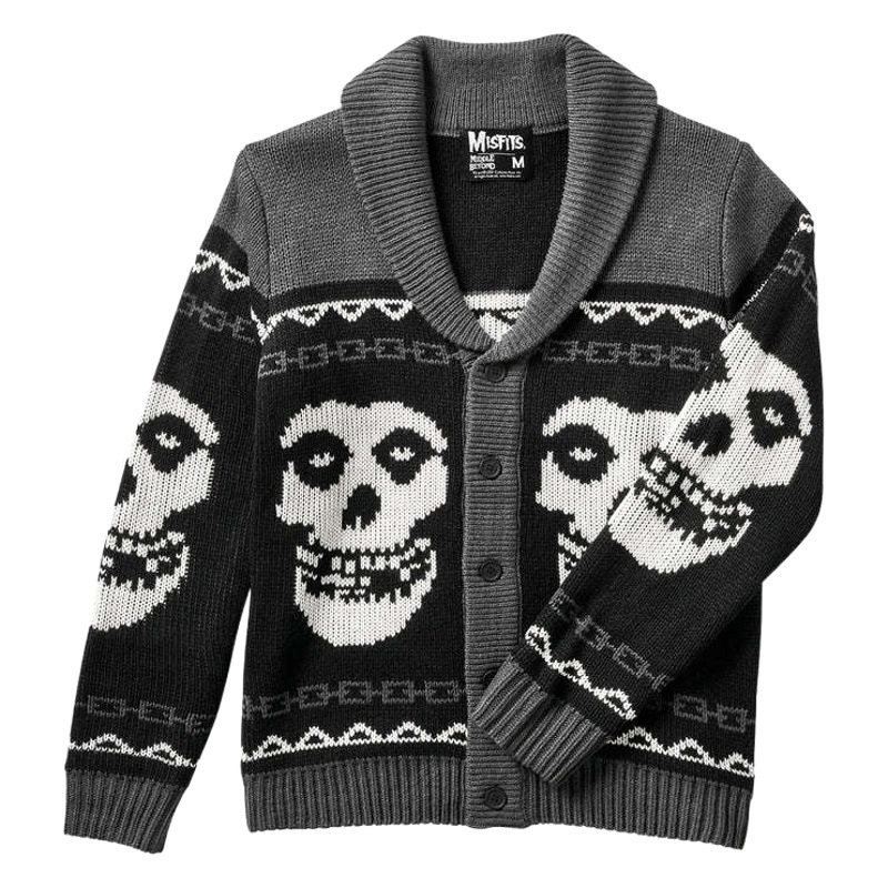 Otoño e invierno europeo y americano nuevo Totem personalizado unisex y2g moda marca de moda de punto cardigan suéter al por mayor