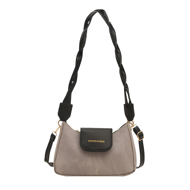 Gran capacidad 2025 verano nuevo estilo textura damas esmerilado retro cuadrado pequeño axila hombro mensajero bolso femenino de alto valor