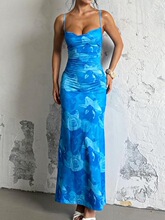 U 70297 Printed Halter Neck Dress ӡ�������B��ȹ �羳�W����