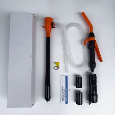 Kempinq və səyahət extractor for vehicles, detachable battery-powered water - large-gun-orange-white-tube-new-model