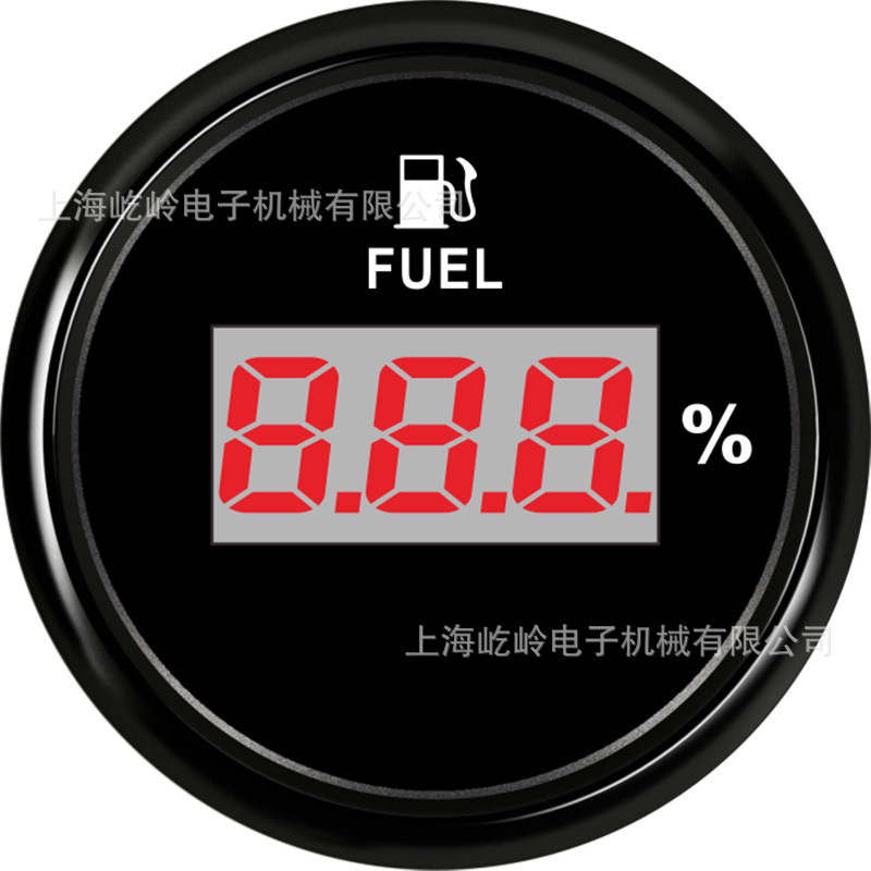 automobile instrument: ELING Display Fuel Meter - black-frame-black-background-digital-0-190o