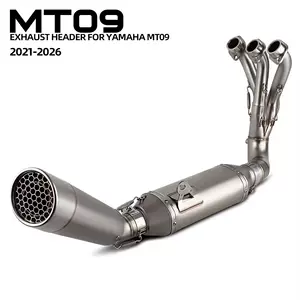 Yamaha MT-09 2021-2025 üçün paslanmayan polad qısa qaz borusu sistemi
