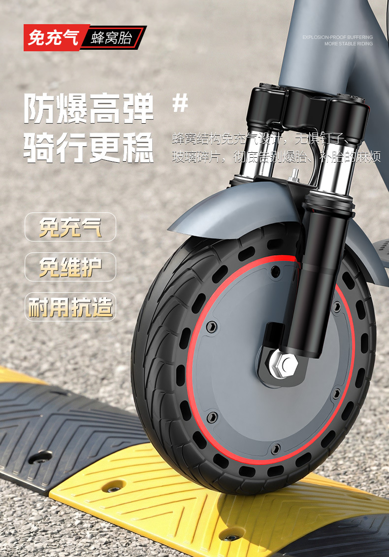 Source Factory Direct: Front and Rear Dual Shock-Absorbing Folding Electric Scooter, Ultra-Light Portable Smart Small Folding Electric Vehicle