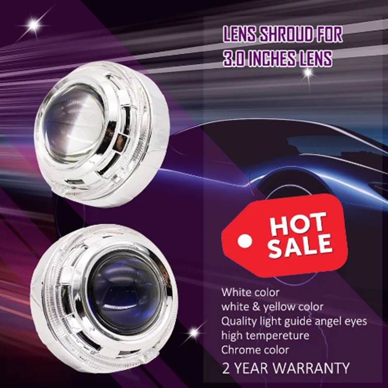 Nuevo 3.0 pulgadas LR30 Yan en una cubierta decorativa lámpara de automóvil cubierta decorativa LED de apertura resaltada lámpara decorativa luz diurna