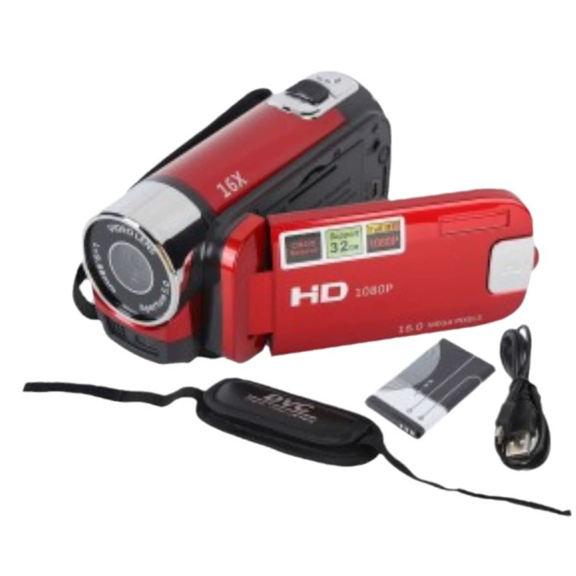 Цифровая камера D90, 16 МП, Full HD 1080p, 2.7" поворотный LCD, 16x цифровой зум