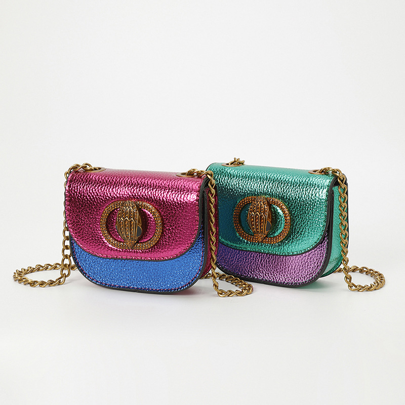 Foreign Trade Mini Saddle Bag for Women, New Korean Style Versatile Chain Bag, Single Shoulder Crossbody Eagle Head Bag Foreign Trade Mini Saddle Bag for Women, New Korean Style Versatile Chain Bag, Single Shoulder Crossbody Eagle Head Bag
