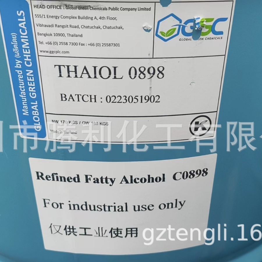泰国GGC科宁天然脂肪醇 八醇 c8醇  正辛醇 1-辛醇111-87-5