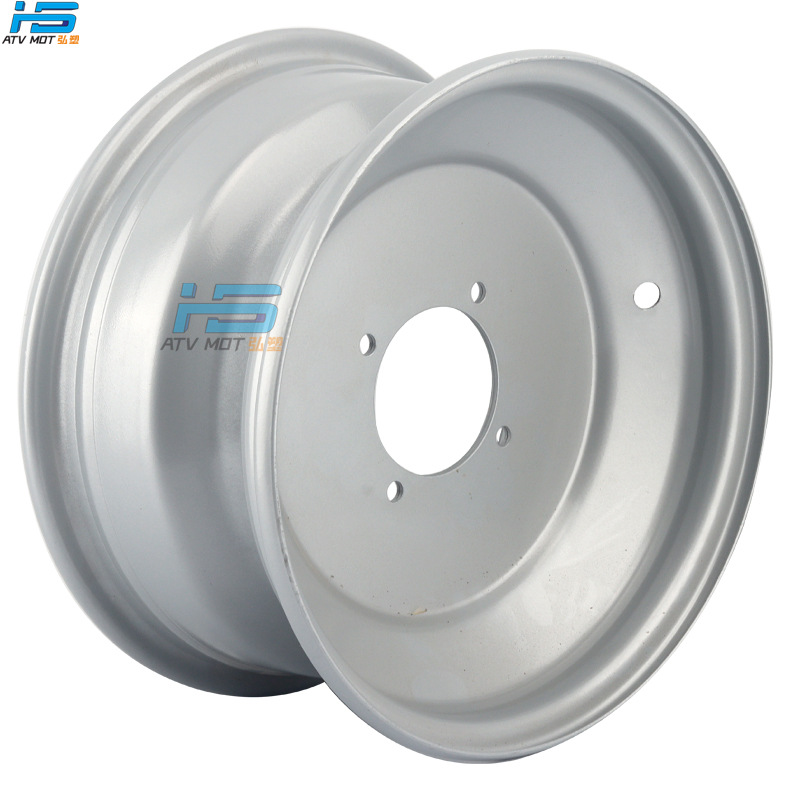 Atv Beach Car Accessories 23X 7-10inch Silver Front Wheel Rim 22X 10-10.4inch Hole Steel Ring Hub