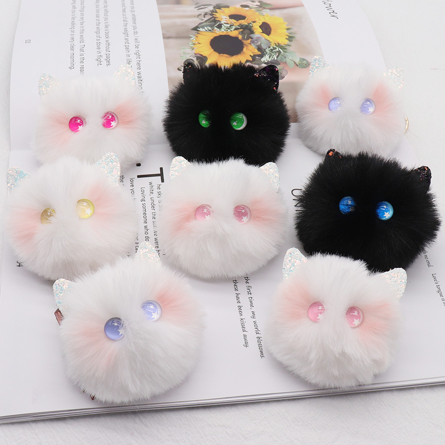 Mignon Style Coréen Chat Alliage Peluche Femmes Pendentif De Sac Porte-clés display picture 1