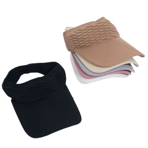 New Fish Scale Open-Top Famous Summer Sun Hat Korean Style Knitted Baseball Cap Outdoor Sports Sun Hat