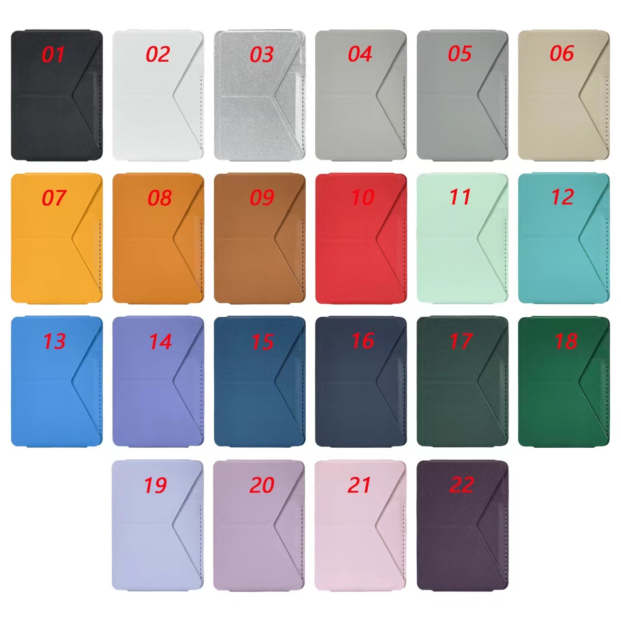 Soporte de tarjeta de pegatina trasera para teléfono móvil viscosa, soporte plegable para escritorio de teléfono móvil, adecuado para todos los modelos de teléfono móvil