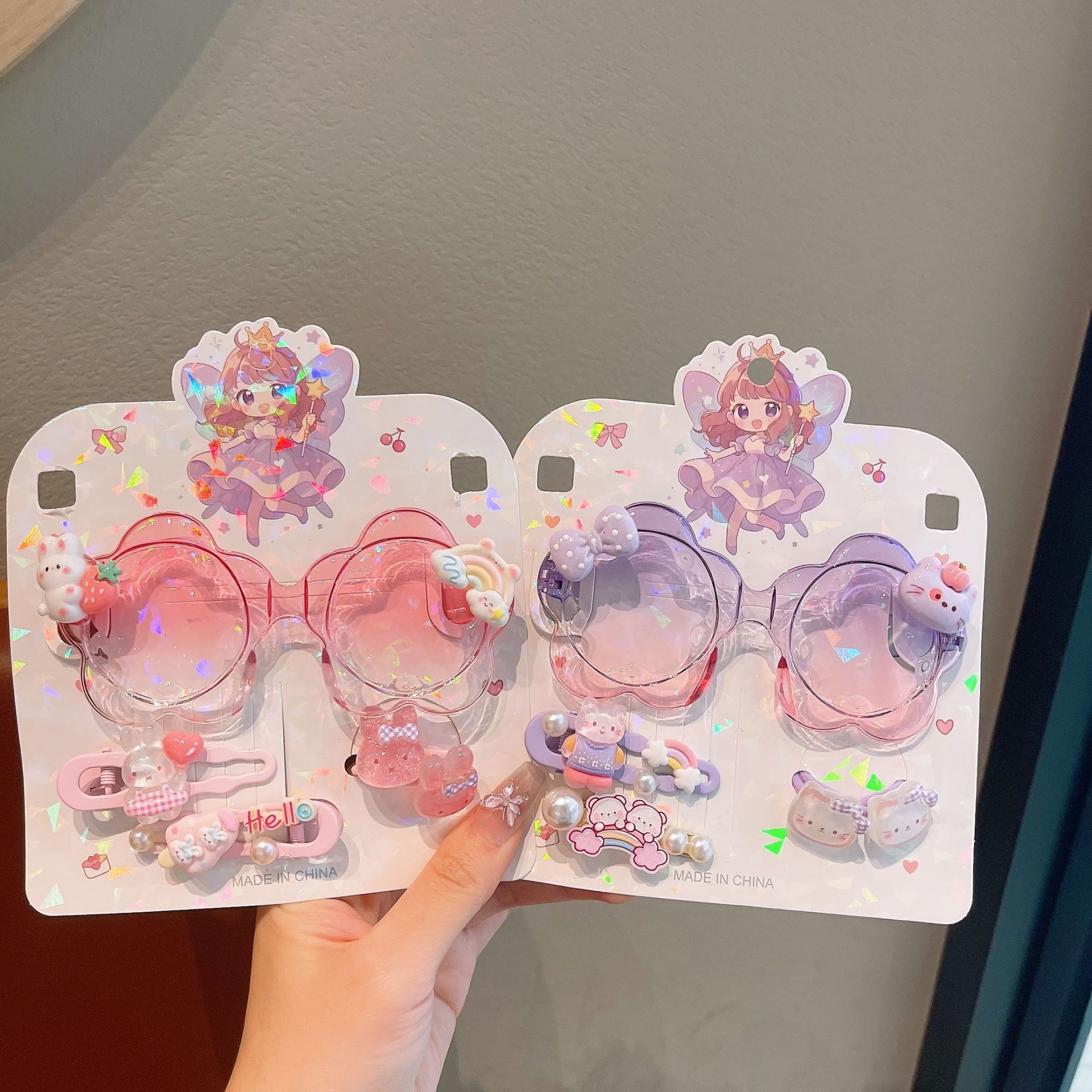 Transfronterizos gafas para niños al por mayor cool animados lindos animales sombrilla anti-UV gafas de sol gafas de sol para niñas