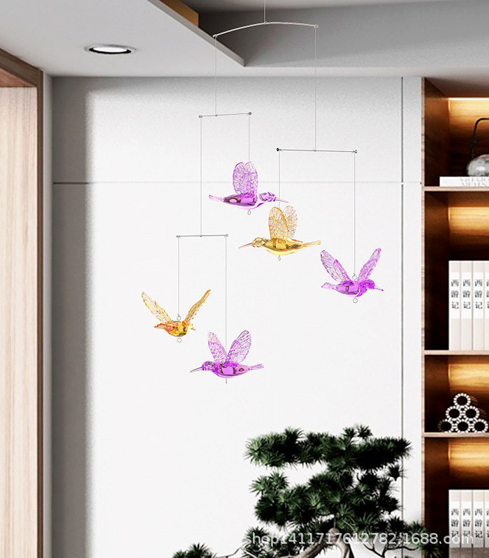 Decoration of air balanced hanging bird artist Creative ring…