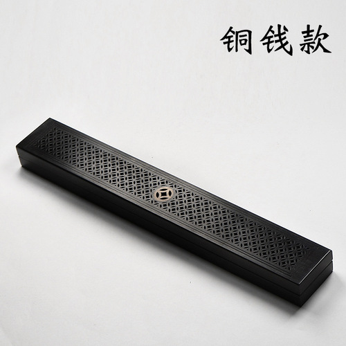 Black sandalwood sleeping incense box incense burner home indoor aromatherapy wooden sandalwood burner agarwood line incense purple sandalwood box incense