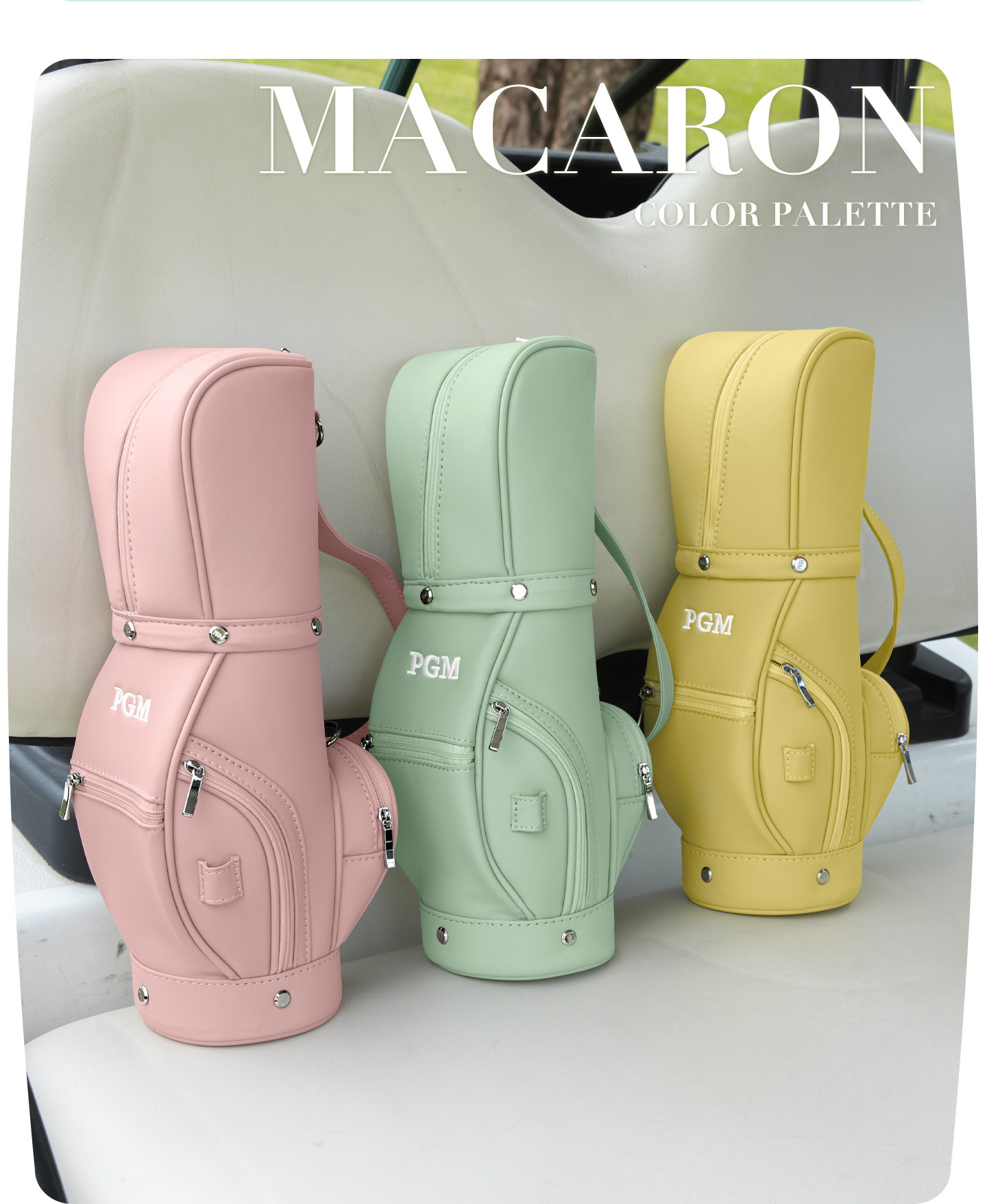Túi golf mini nữ PGM đeo chéo xách tay siêu nhẹ tiện lợi — Hồng Macaron【Siêu nhẹ di động/Cảm giác mềm mại/Lưu trữ đa năng】SOB023, Xanh Macaron【Siêu nhẹ di động/Cảm giác mềm mại/Lưu trữ đa năng】SOB023, Vàng Macaron【Siêu nhẹ di động/Cảm giác mềm mại/Lưu trữ đa năng】SOB023 chi tiết 11