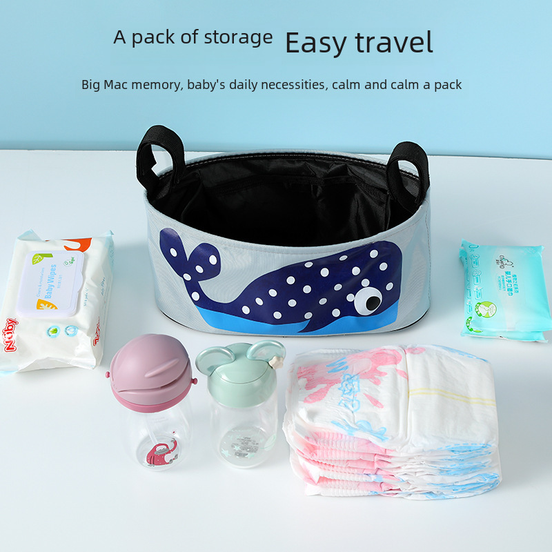New Pattern Multicolor Cartoon Baby Stroller Universal Hanging Bag Pouch Storage Bag Diaper Bottle Nursing Bag