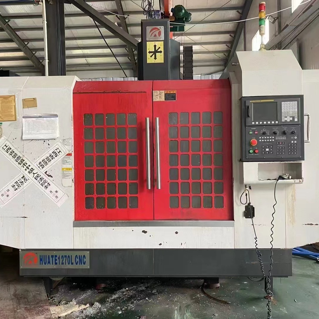 转让二手华特HT-1270L立式加工中心BT50主轴锥度刀库:24把