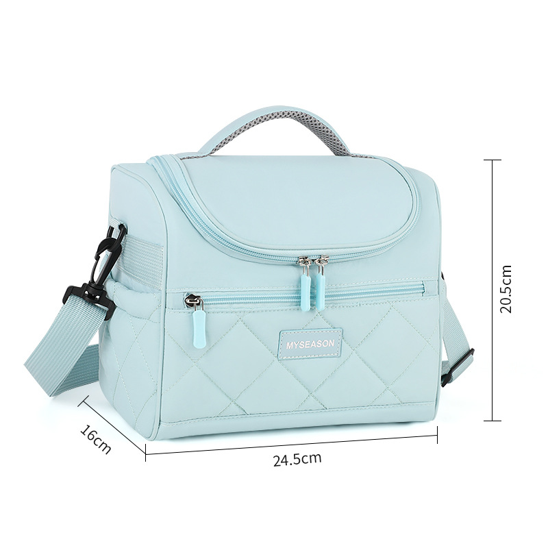 Bolsa de aislamiento térmico portátil de alto valor de cara para llevar comida al trabajo y la escuela, bolsa de almuerzo, bolsa de bento, bolsa de explosión transfronteriza, bolsa de dulces