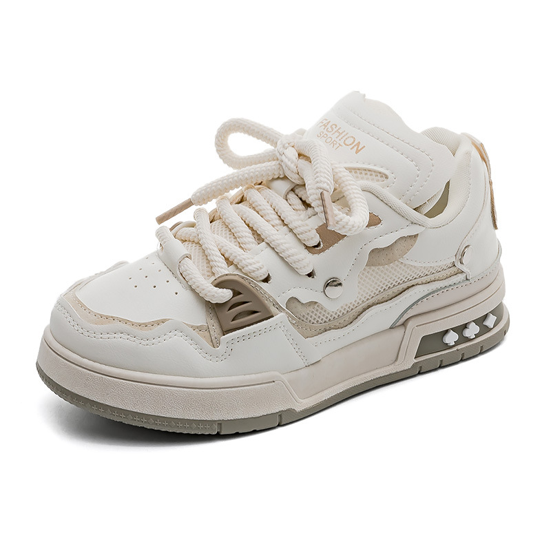 2023 nuevos zapatos blancos de Panda retro zapatos deportivos casuales para mujer Zapatillas de plataforma zapatos de pan para mujer 1933 image 9