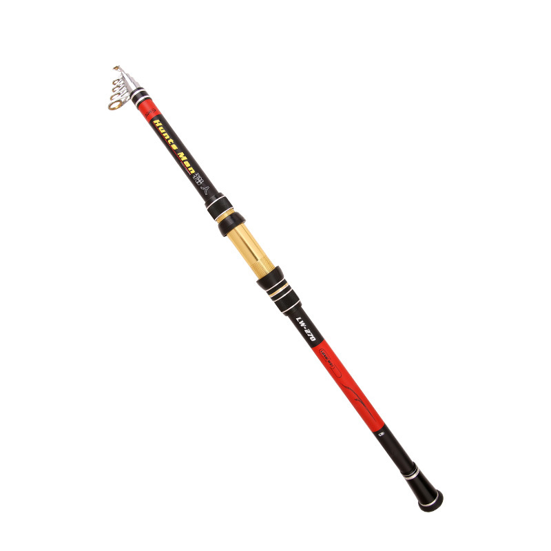 Los fabricantes de poste de mar suministro largo tiro varilla caña de pescar 2,1 m 3,6 m 6 capas de tela mar polo al por mayor engranaje de pesca transfronteriza