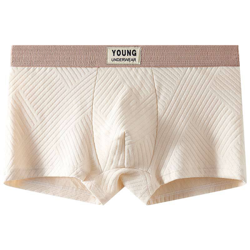 Ropa interior de los hombres de algodón Boxer shorts transpirable antibacteriano entrepierna deportes juveniles Boxer shorts cabeza ropa interior hombres