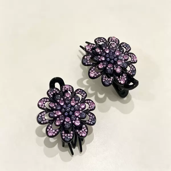 Large hair clip for women, back-of-the-head clip, elegant hair accessory for moms, popular internet celebrity style, rhinestone hair accessory, duckbill clip, hair clip