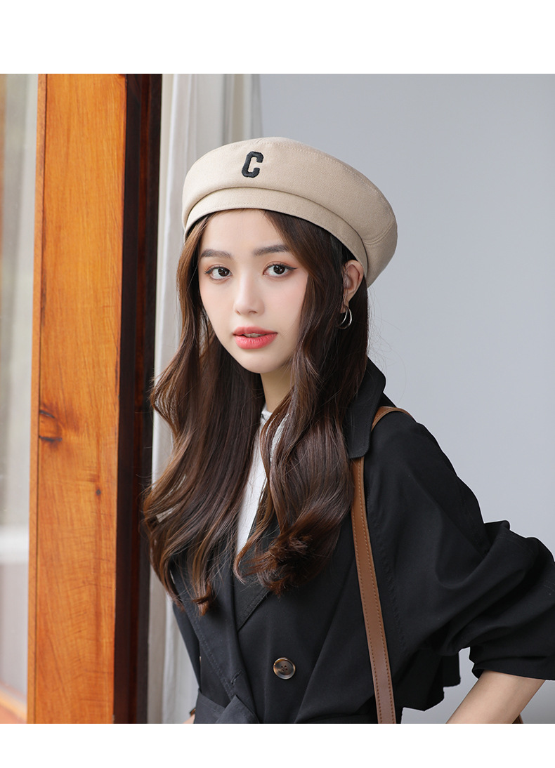 Women's Elegant Basic Simple Style Letter Eaveless Beret Hat display picture 2