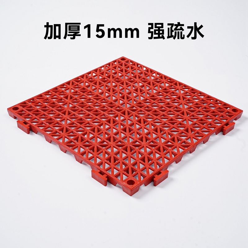 厚みのあるPVCスプライシング可能なフロアマット、キッチン、バスルーム、バスルーム滑り止めマット、中空防水マット、エンジニアリングフロアマット|undefined