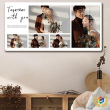 ✅洗婚纱照片相框挂墙全家福相片制作摆台儿童宝宝相片水晶相册