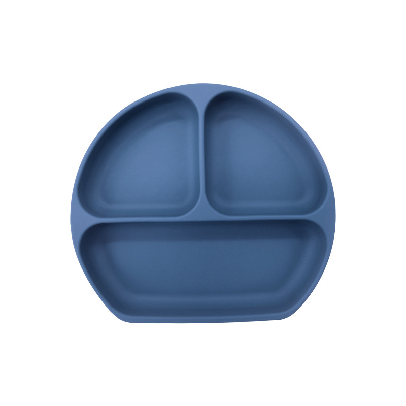Plato de silicona sonriente para bebés Plato de alimentación infantil Plato de alimentación infantil Plato de alimentación con ventura